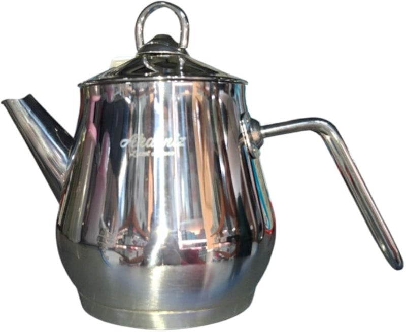 Stainless Steel Gooseneck Pour Over Coffee Kettle, Modern Design, Polished Finish, 1L